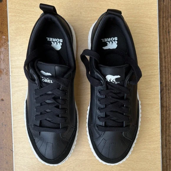 Sorel Black and White Women's Sneakers - Picture 9 of 14